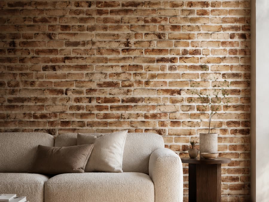 ÇağHan uygulama — eskitme tuğla salon